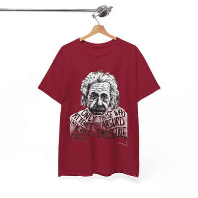 Inspirational Einstein Quote Unisex Cotton Tee