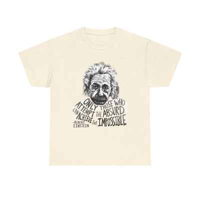 Inspirational Einstein Quote Unisex Cotton Tee