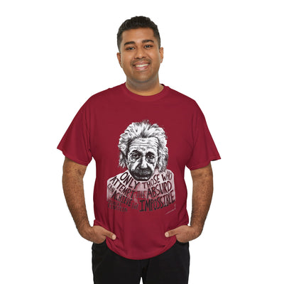 Inspirational Einstein Quote Unisex Cotton Tee