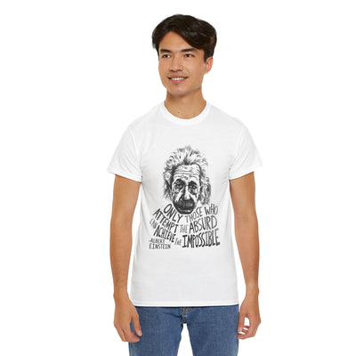 Inspirational Einstein Quote Unisex Cotton Tee