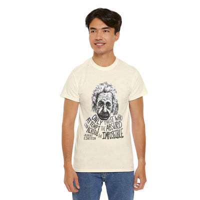 Inspirational Einstein Quote Unisex Cotton Tee