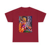Unisex Heavy Cotton Tee - Vibrant Jimi Hendrix Graphic Tee
