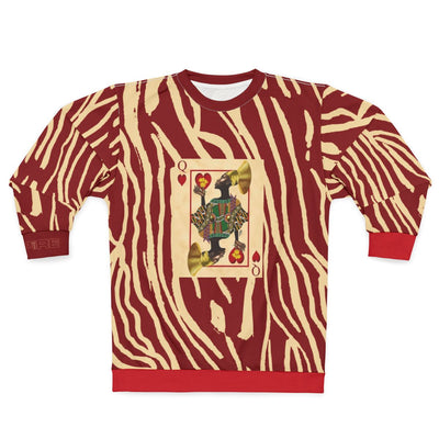 Black Royalty Queen of Hearts Long Sleeve T shirt