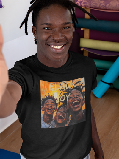 Black Joy Unisex Tee - Love, Peace, Happiness