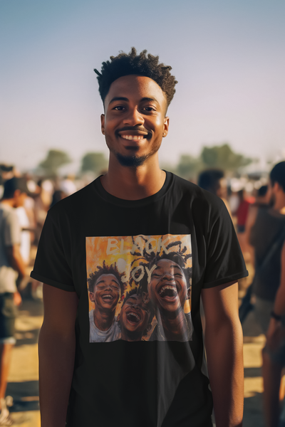 Black Joy Unisex Tee - Love, Peace, Happiness