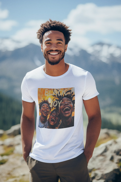 Black Joy Unisex Tee - Love, Peace, Happiness