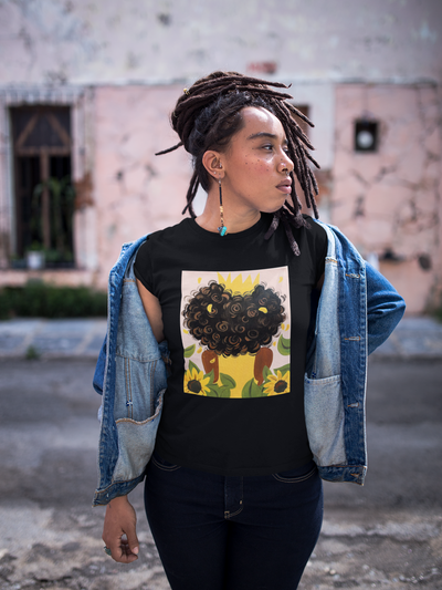 Sunflower Soul Unisex Tee - Artistic Floral Design