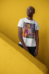 Unisex Heavy Cotton Tee - Vibrant Jimi Hendrix Graphic Tee