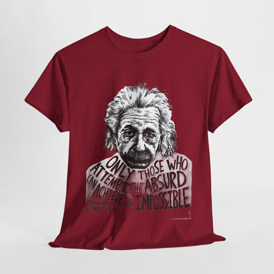 Inspirational Einstein Quote Unisex Cotton Tee