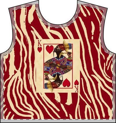 Black Royalty King of Hearts Long Sleeve T shirt