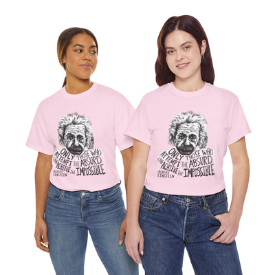 Inspirational Einstein Quote Unisex Cotton Tee