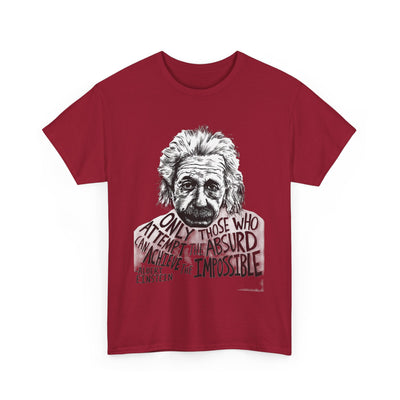 Inspirational Einstein Quote Unisex Cotton Tee