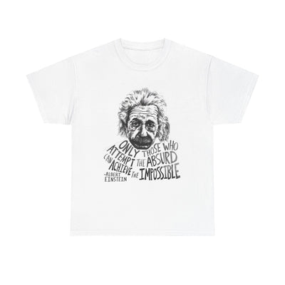Inspirational Einstein Quote Unisex Cotton Tee