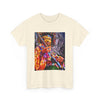 Unisex Heavy Cotton Tee - Vibrant Jimi Hendrix Graphic Tee